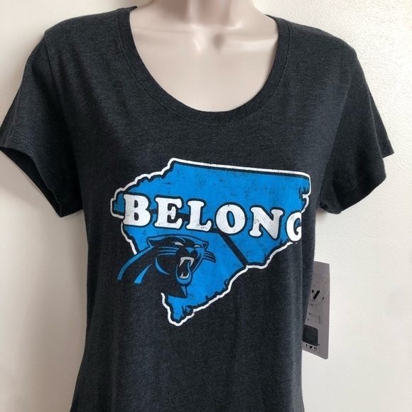 🆕 ‘47 Brand Carolina Panthers NFL scoop neck graphic print short sleeve… - Picture 2 of 7